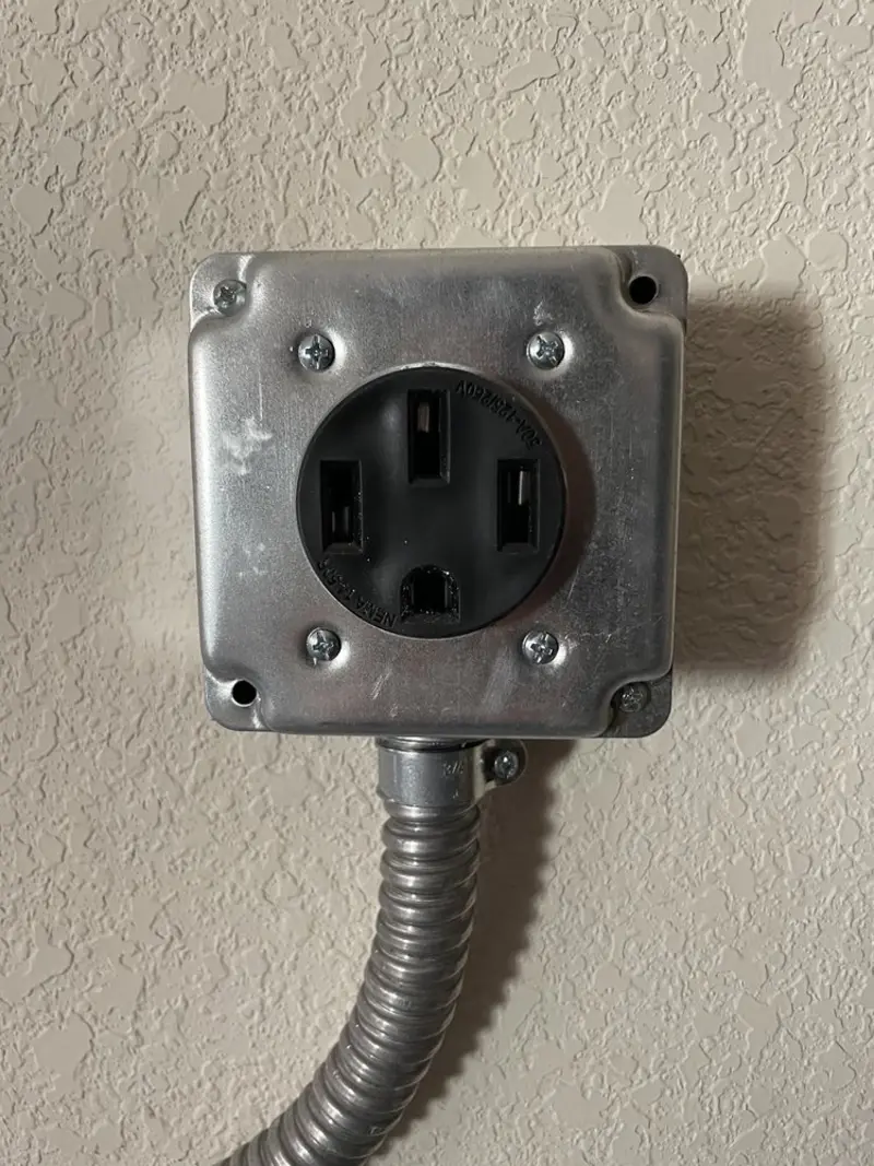 NEMA 14-50 outlet installed for Electrical Panel Upgrade in Atlantic Beach